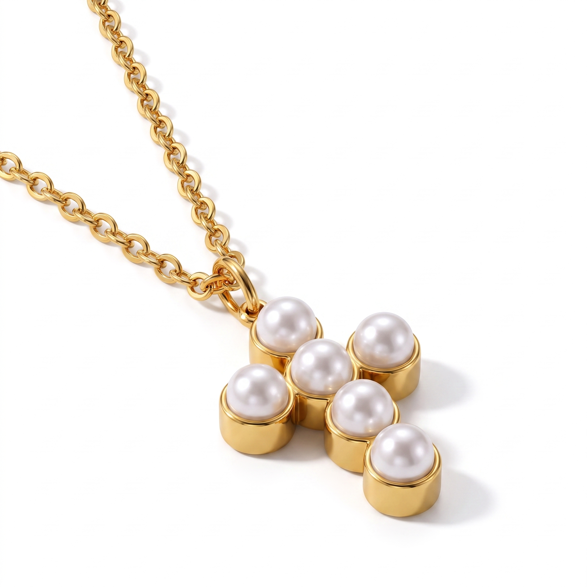 Halo Pearl Necklace