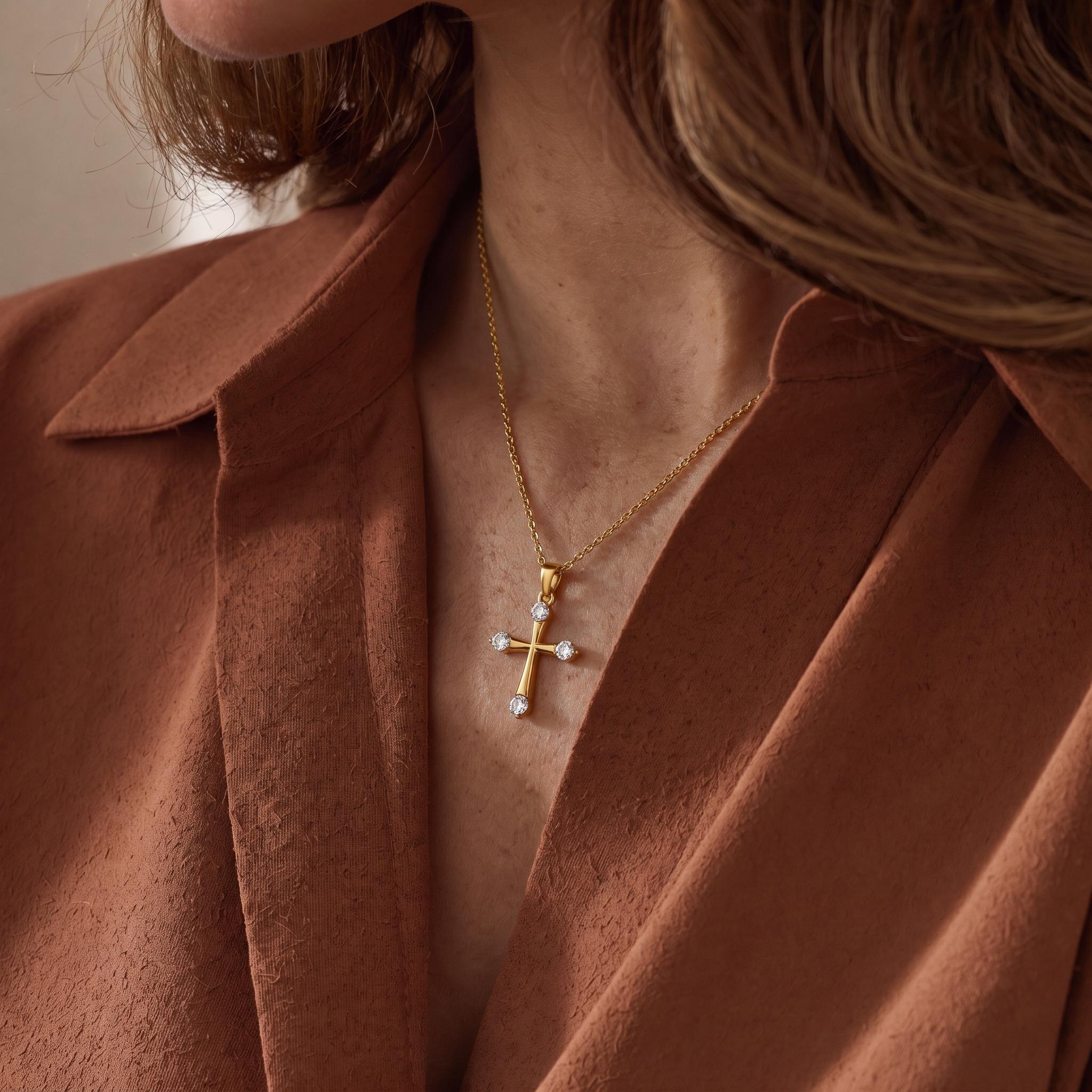 Amara Cross Necklace