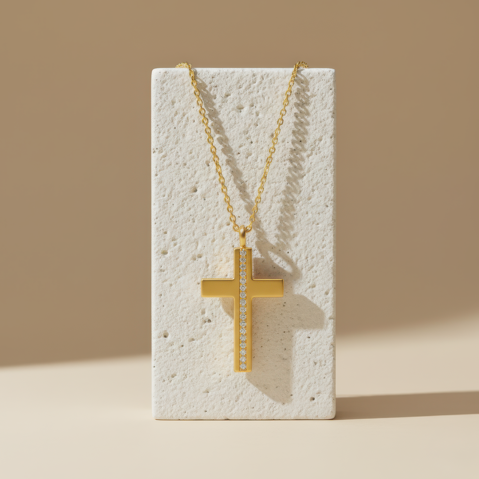 Pavé Cross Necklace