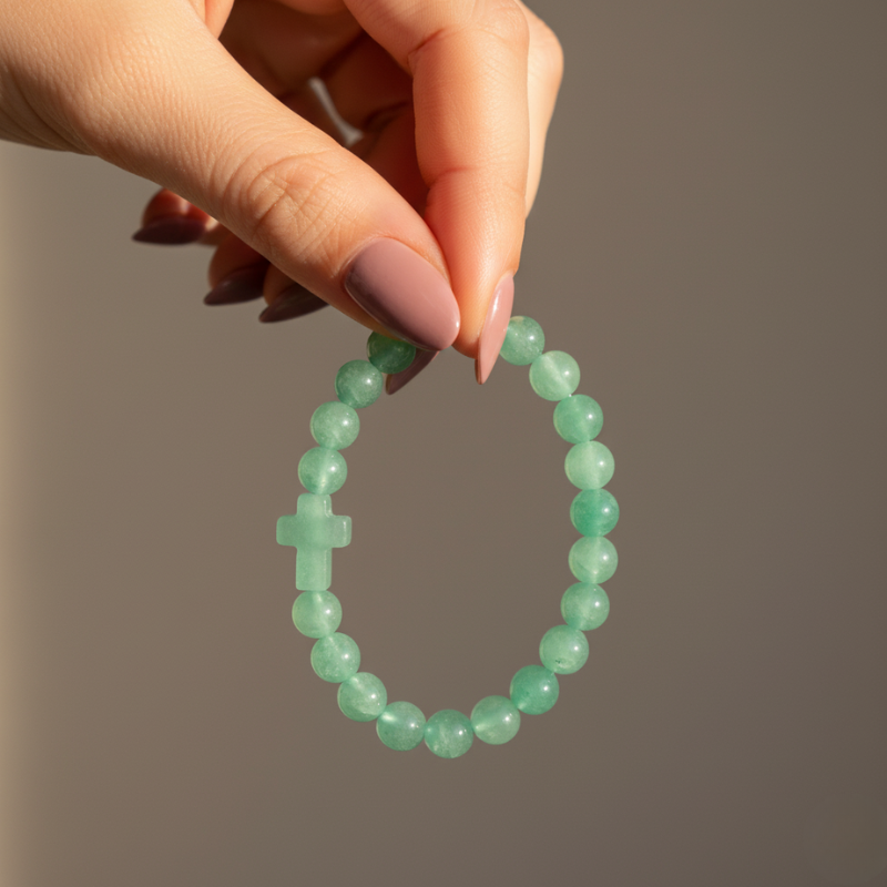 Green Cross Bracelet