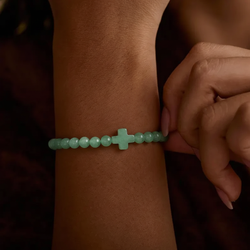 Green Cross Bracelet