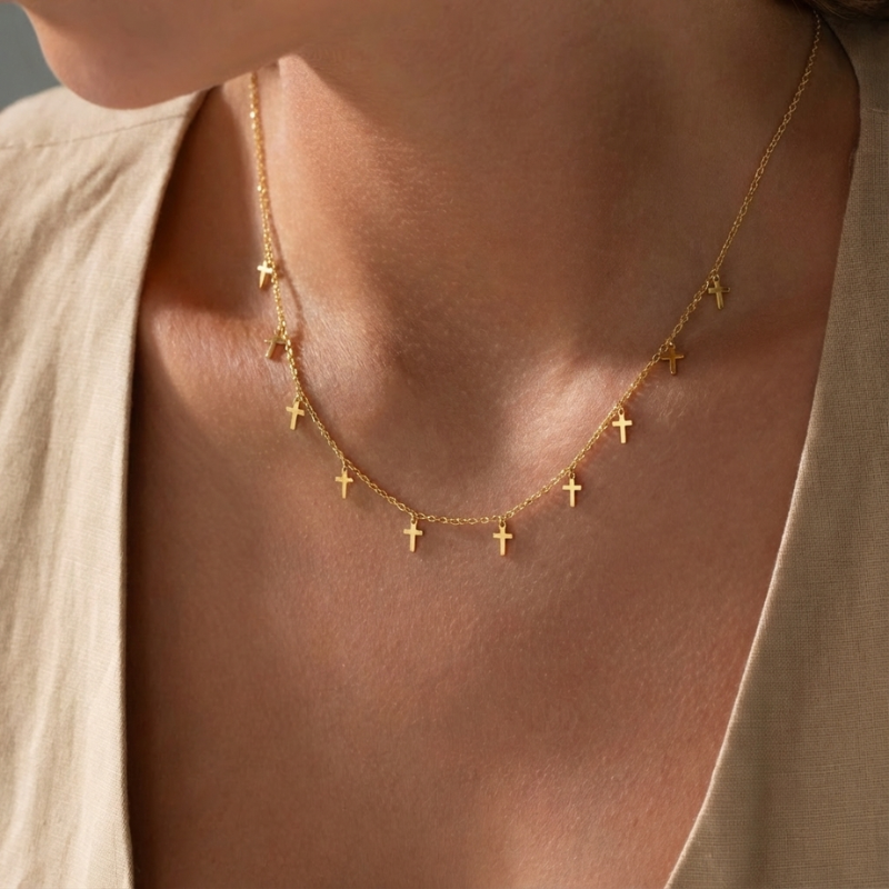 Mini Cross Necklace
