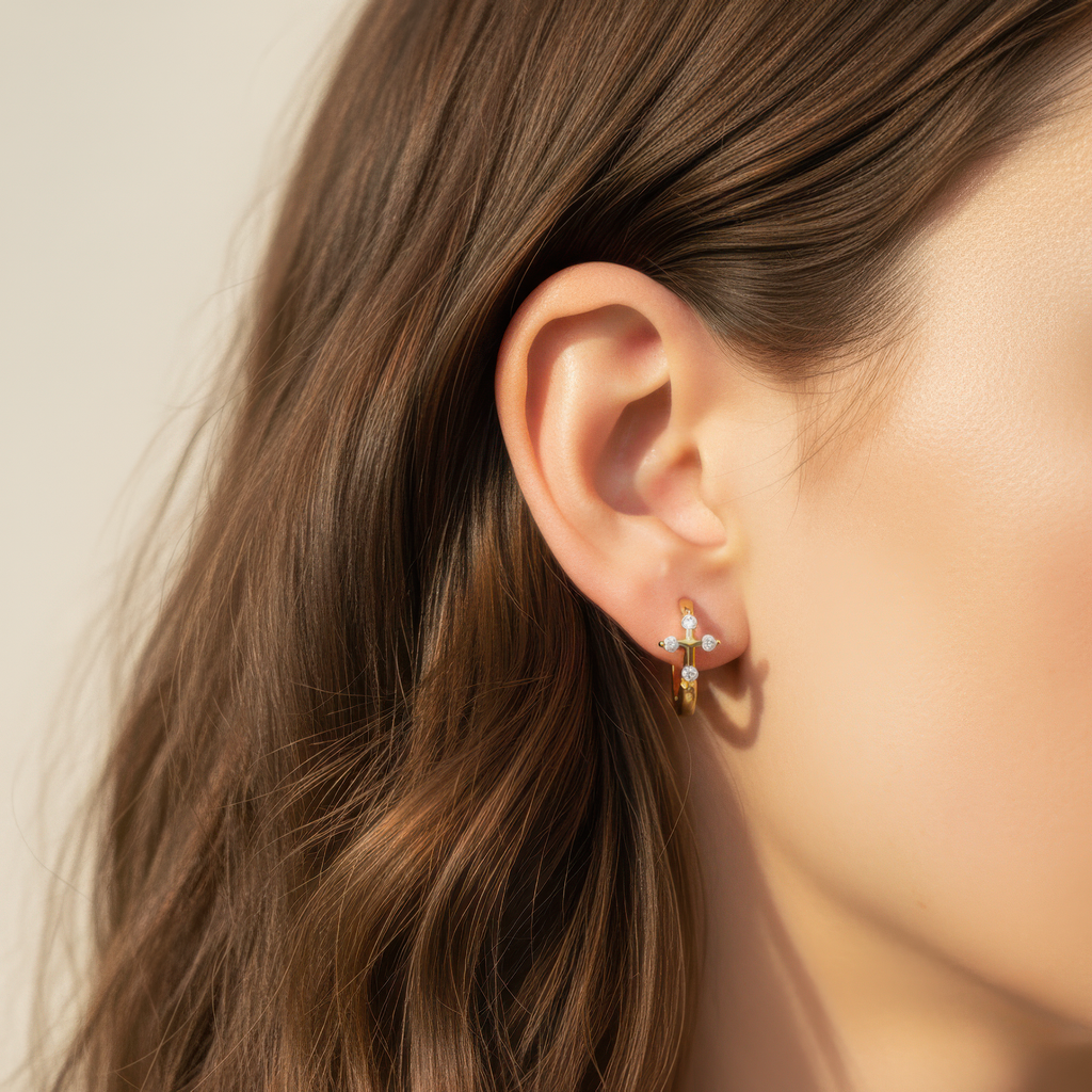 Mini Cross Hoops