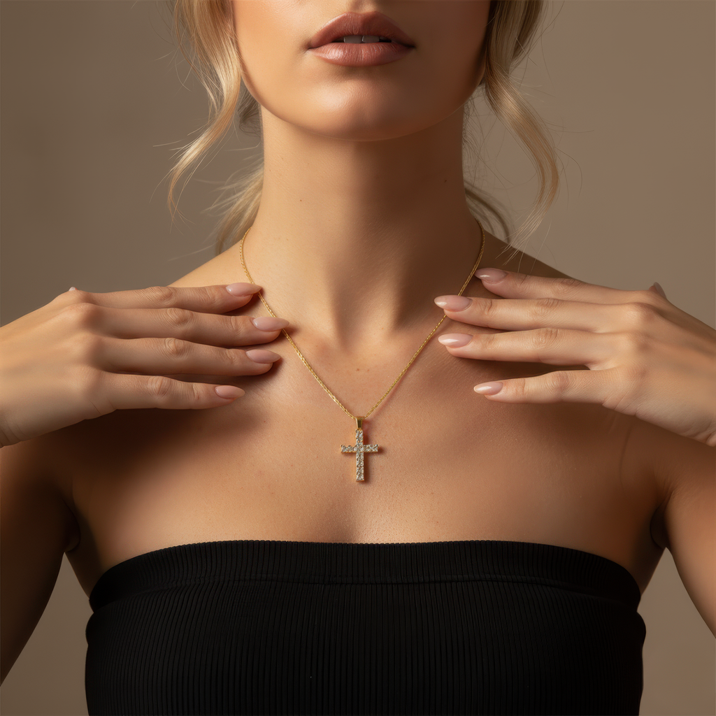 Prism Cross Necklace