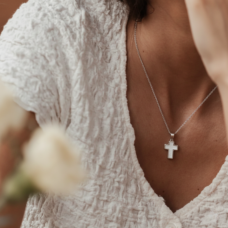 Shell Cross Necklace