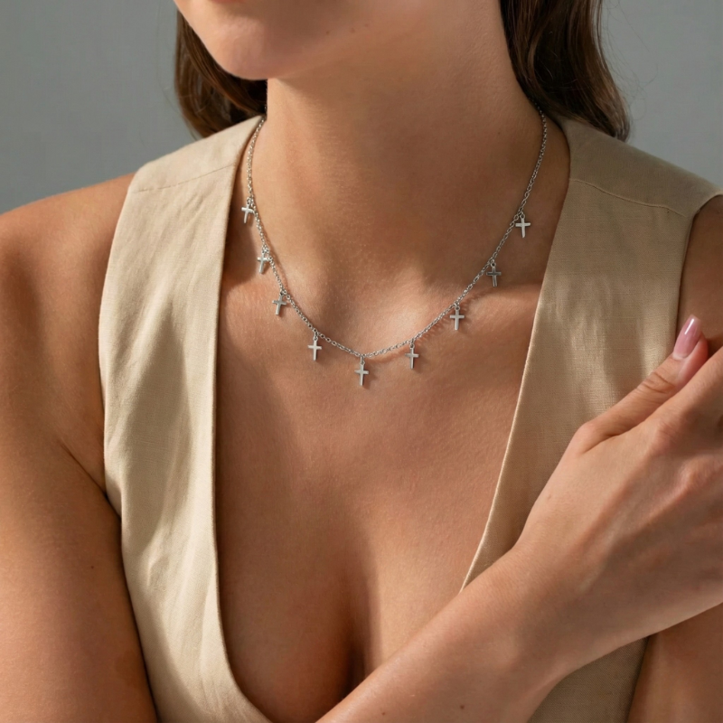 Mini Cross Necklace