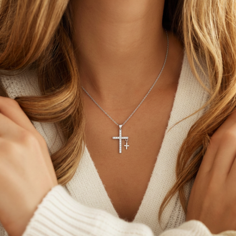 Dangle Cross Necklace
