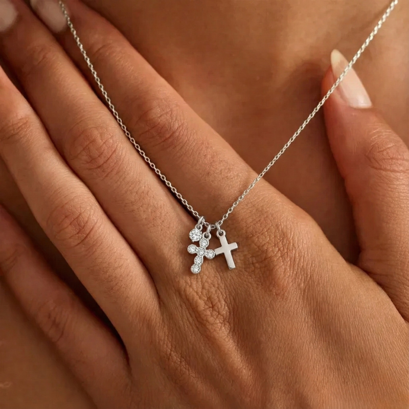 Charm Cross Necklace