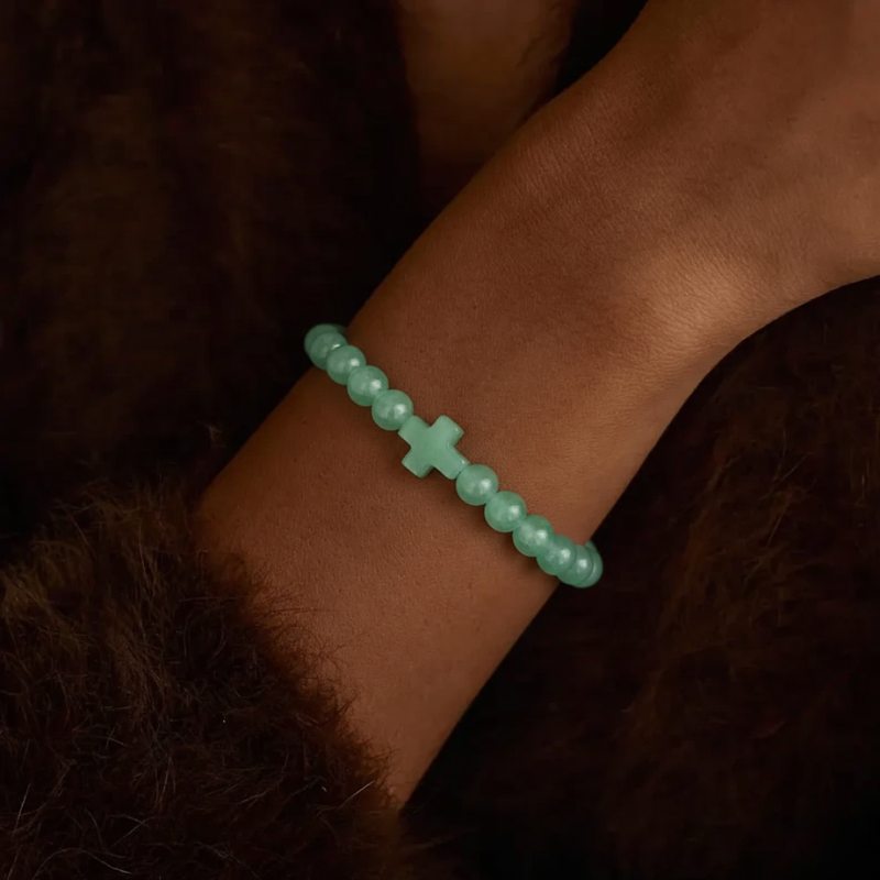 Green Cross Bracelet