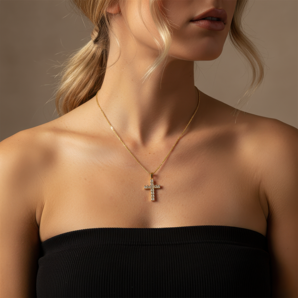 Prism Cross Necklace