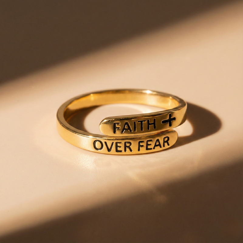 Faith Over Fear Ring