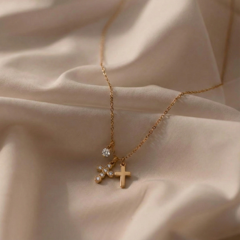 Charm Cross Necklace