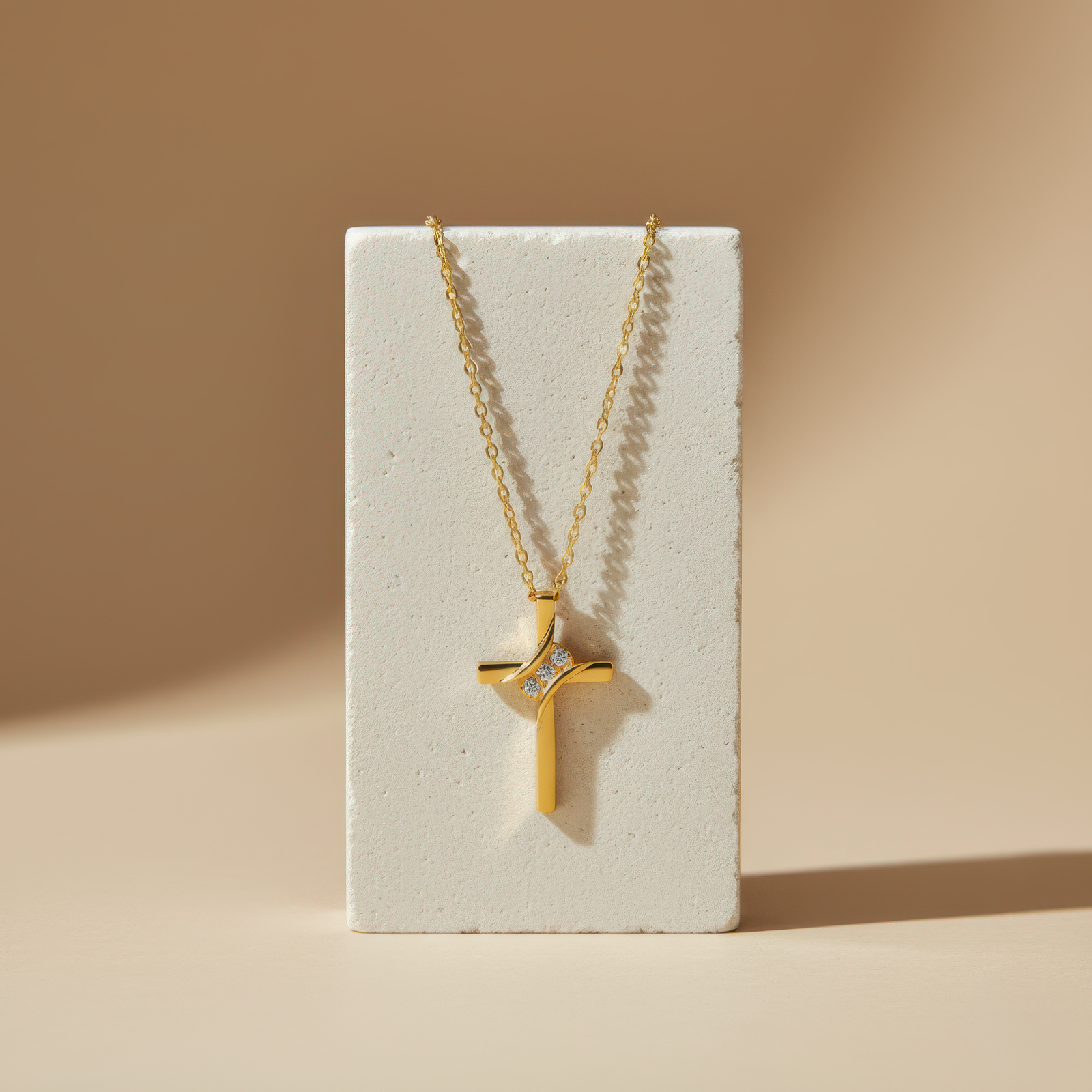 Eternity Cross Necklace