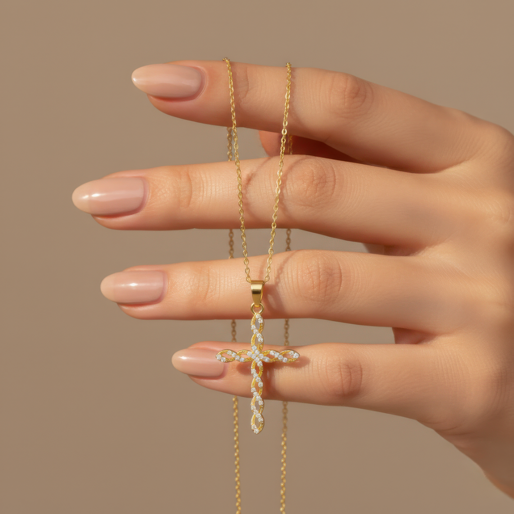 Twisted Cross Necklace