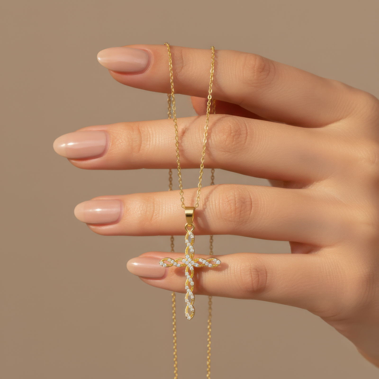 Twisted Cross Necklace