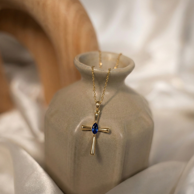Birthstone Faith Necklace