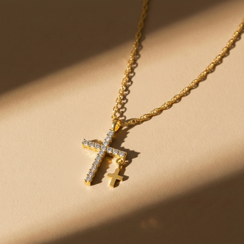 Dangle Cross Necklace