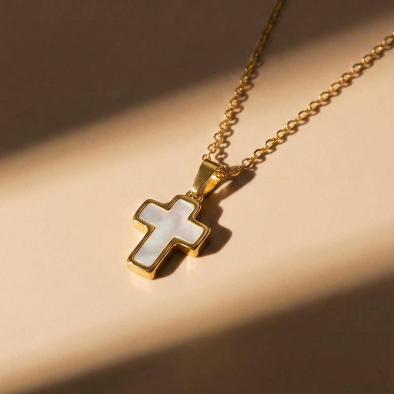 Shell Cross Necklace