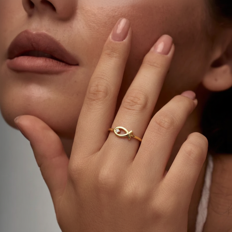 Jesus Fish Ring