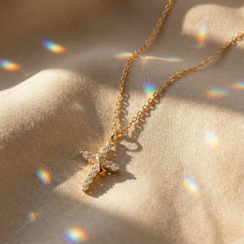 Crown Cross Necklace