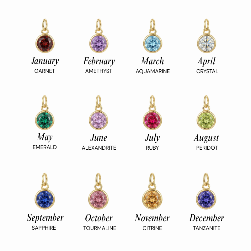 Birthstone Cross Necklace