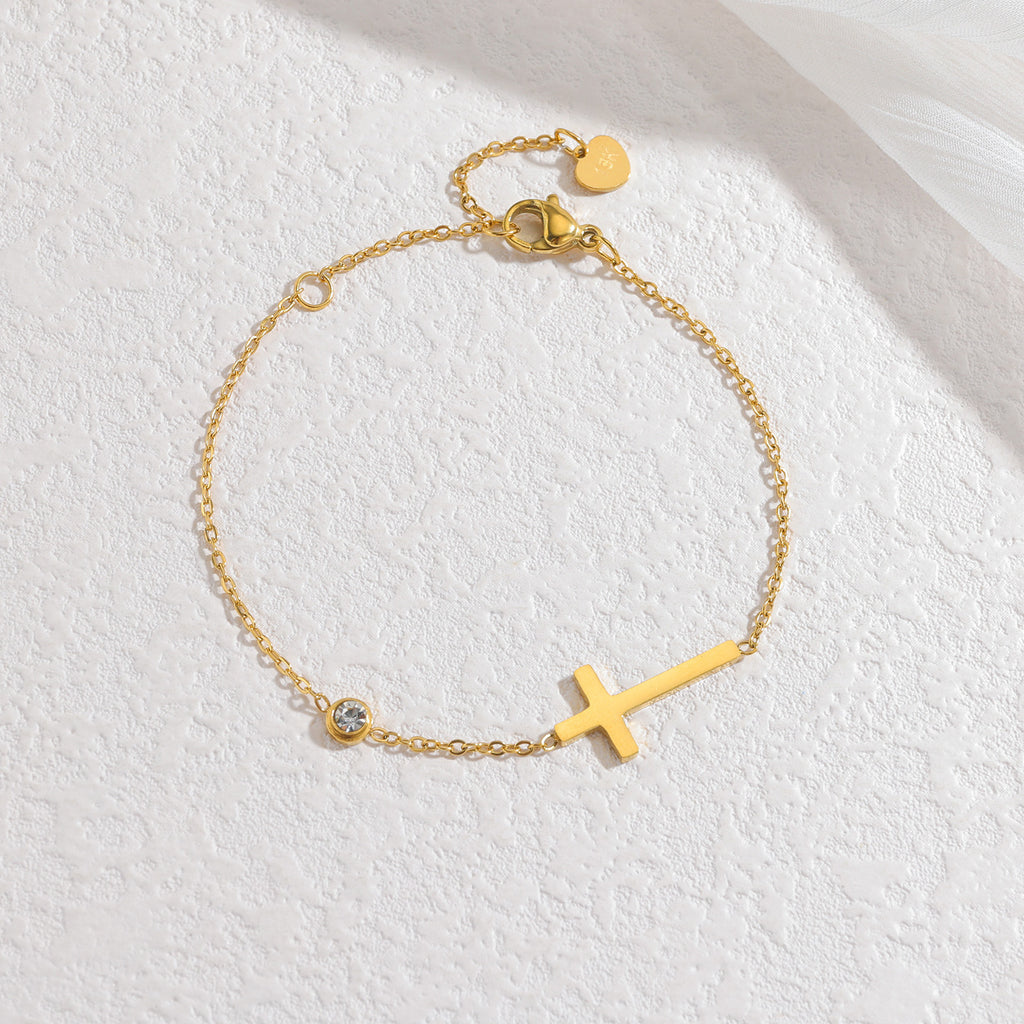 Classic Cross Charm Bracelet