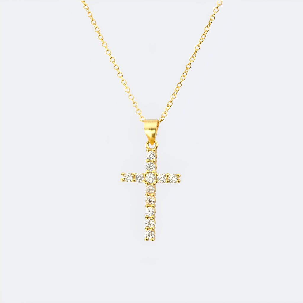 Crystal Cross Necklace