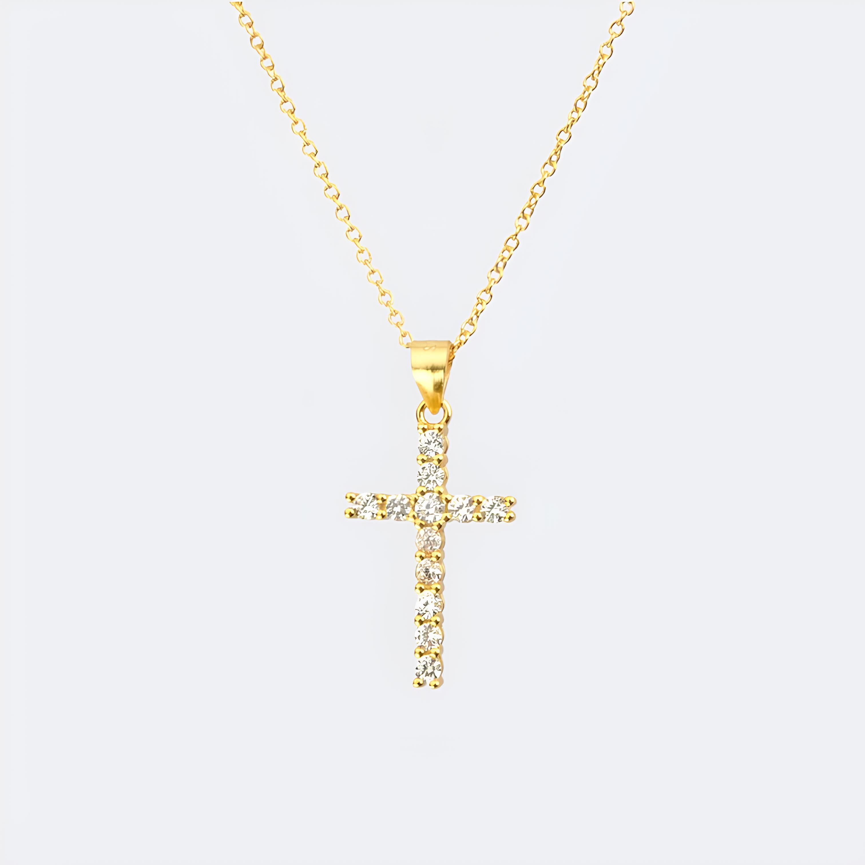 Crystal Cross Necklace
