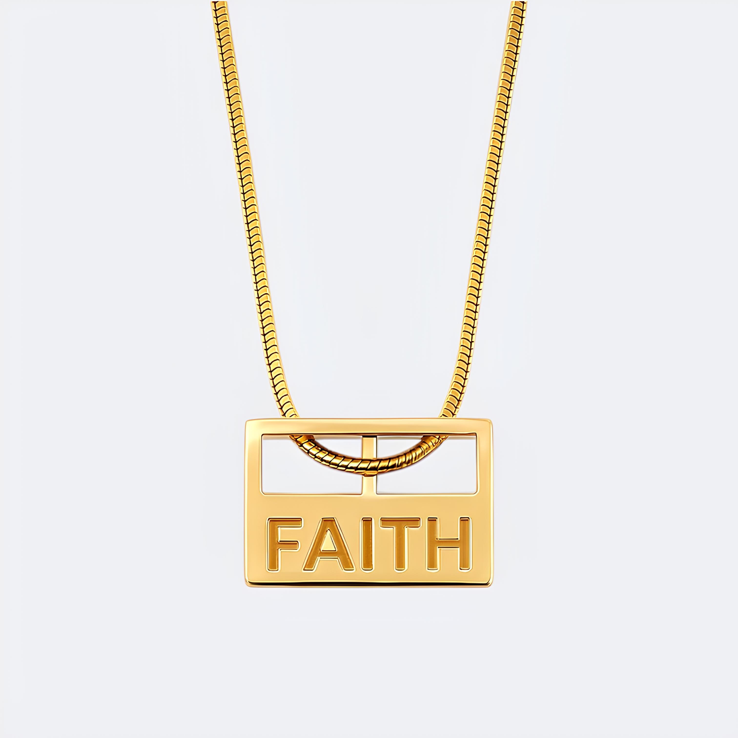 Faith Tag Necklace