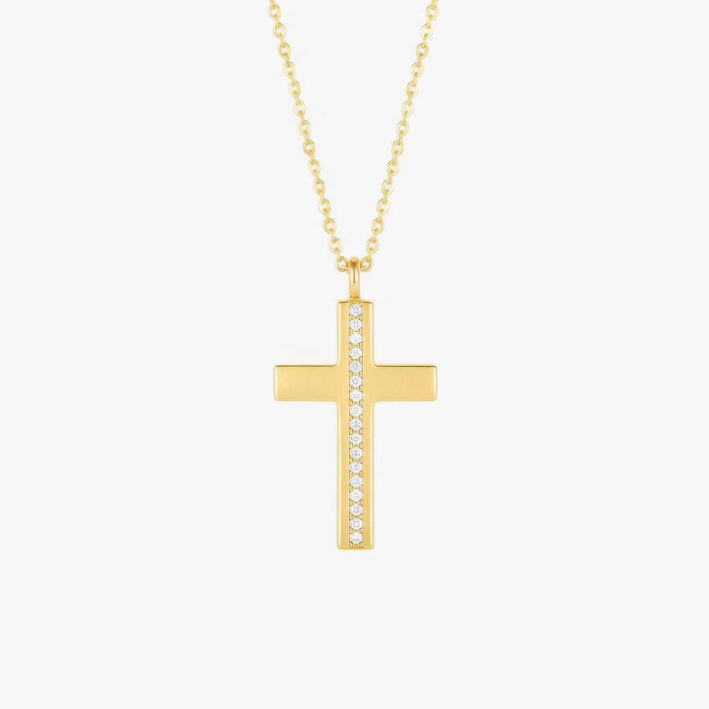 Pavé Cross Necklace