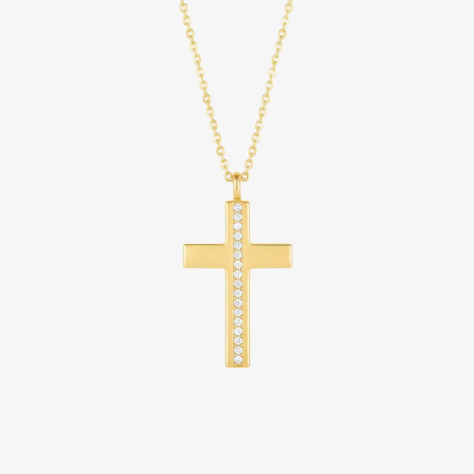 Pavé Cross Necklace