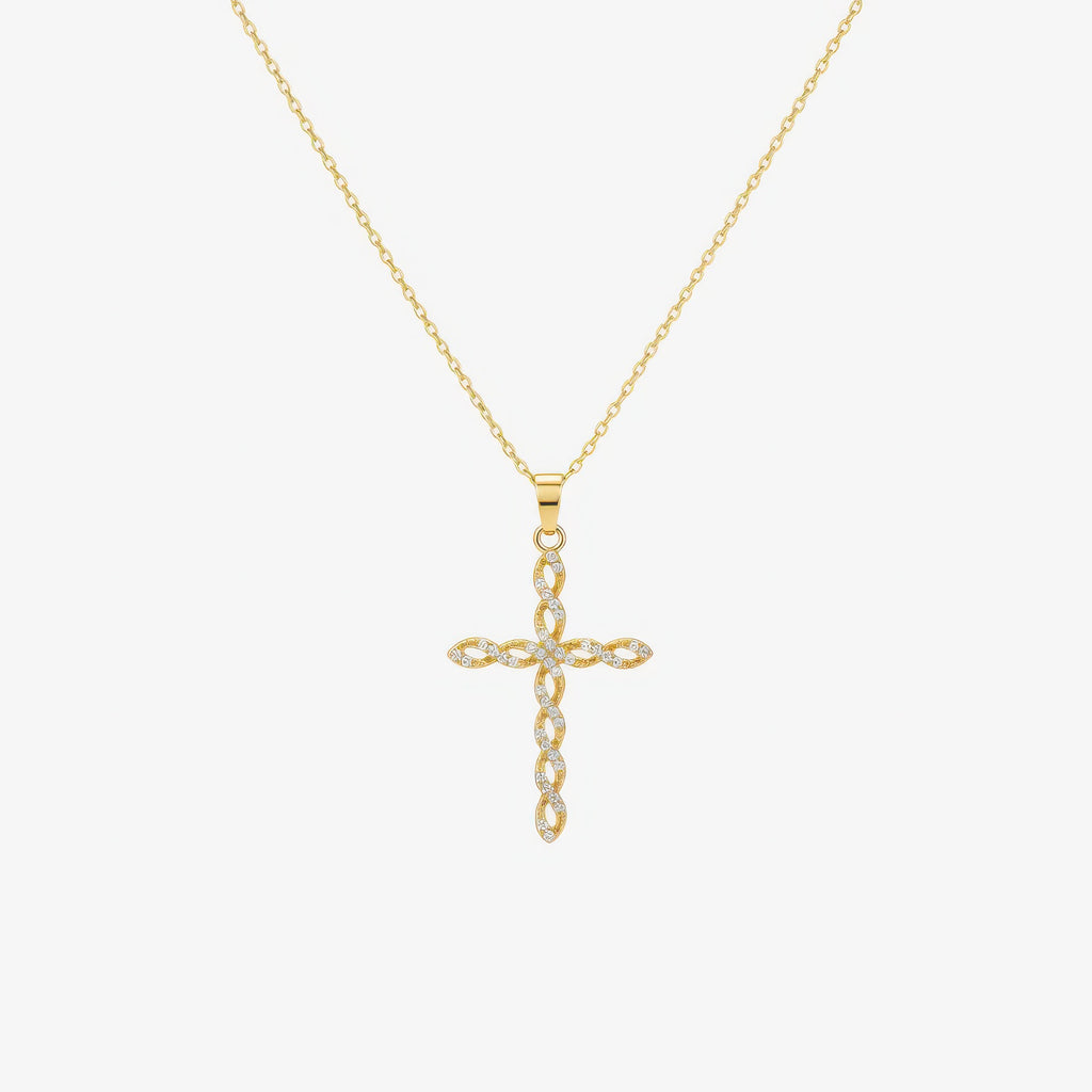 Twisted Cross Necklace