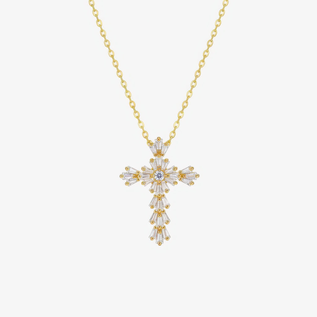 Radiant Cross Necklace