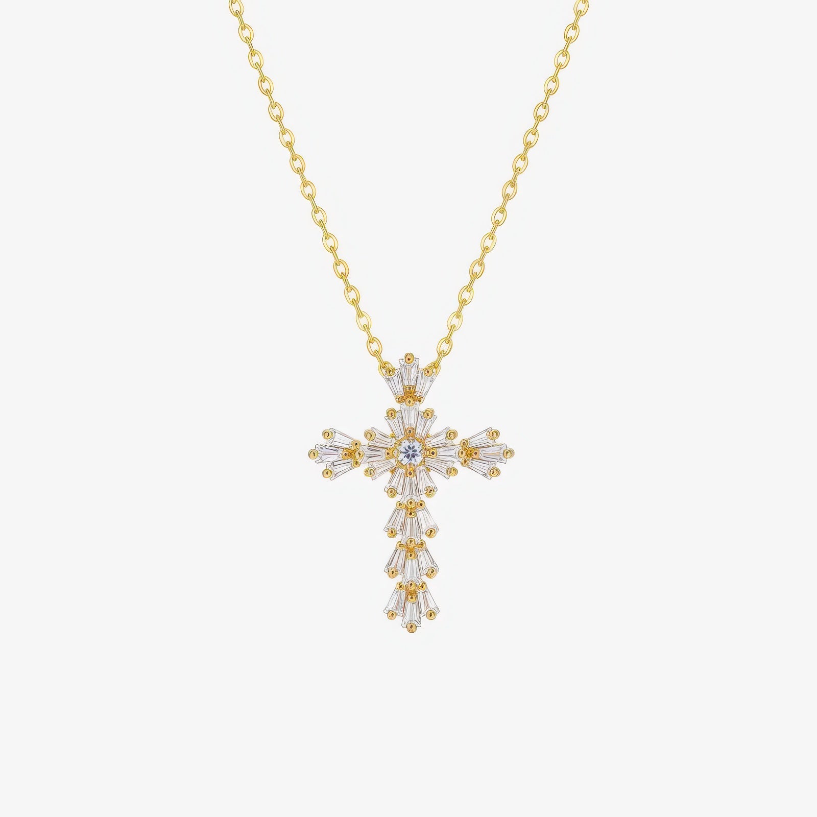 Radiant Cross Necklace