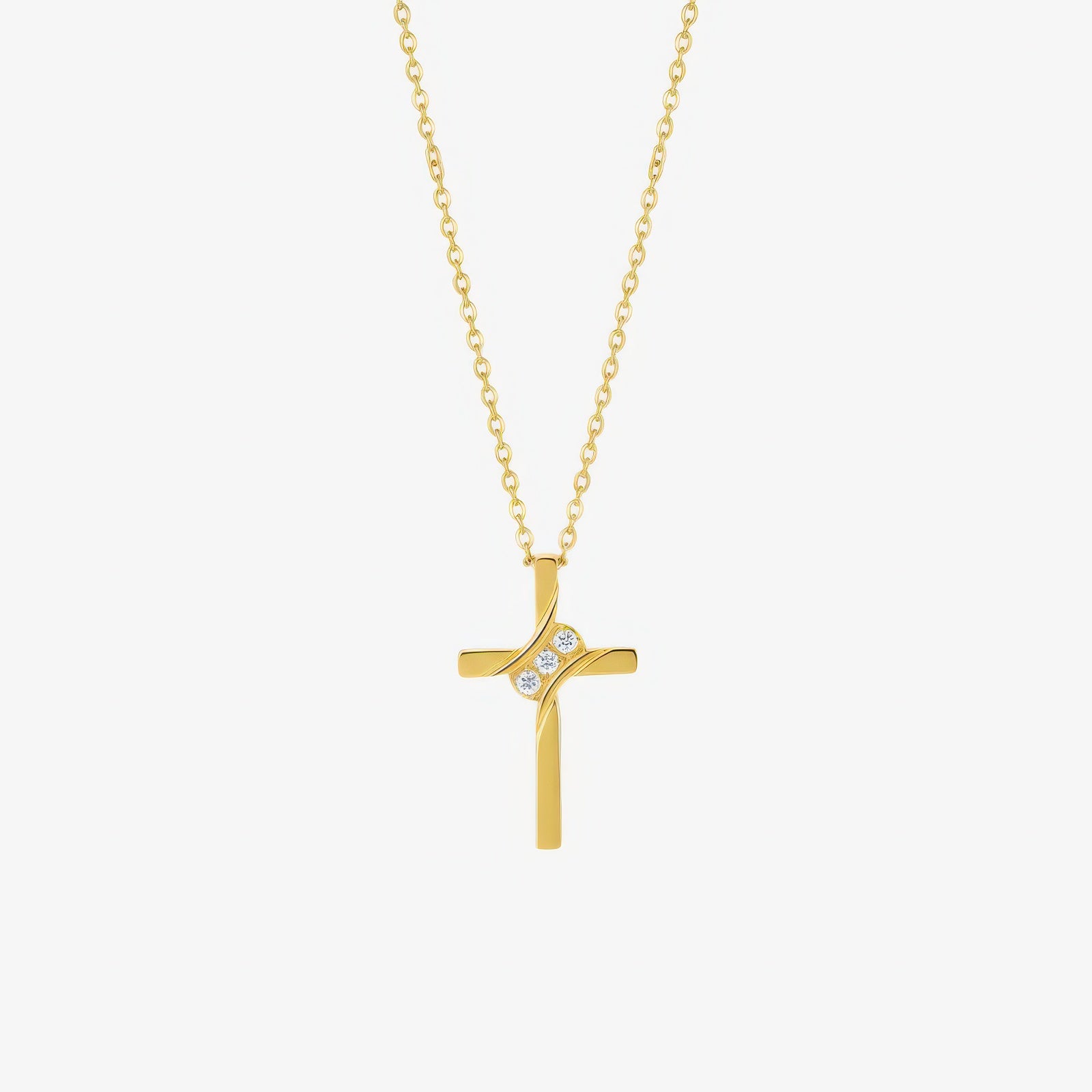 Eternity Cross Necklace