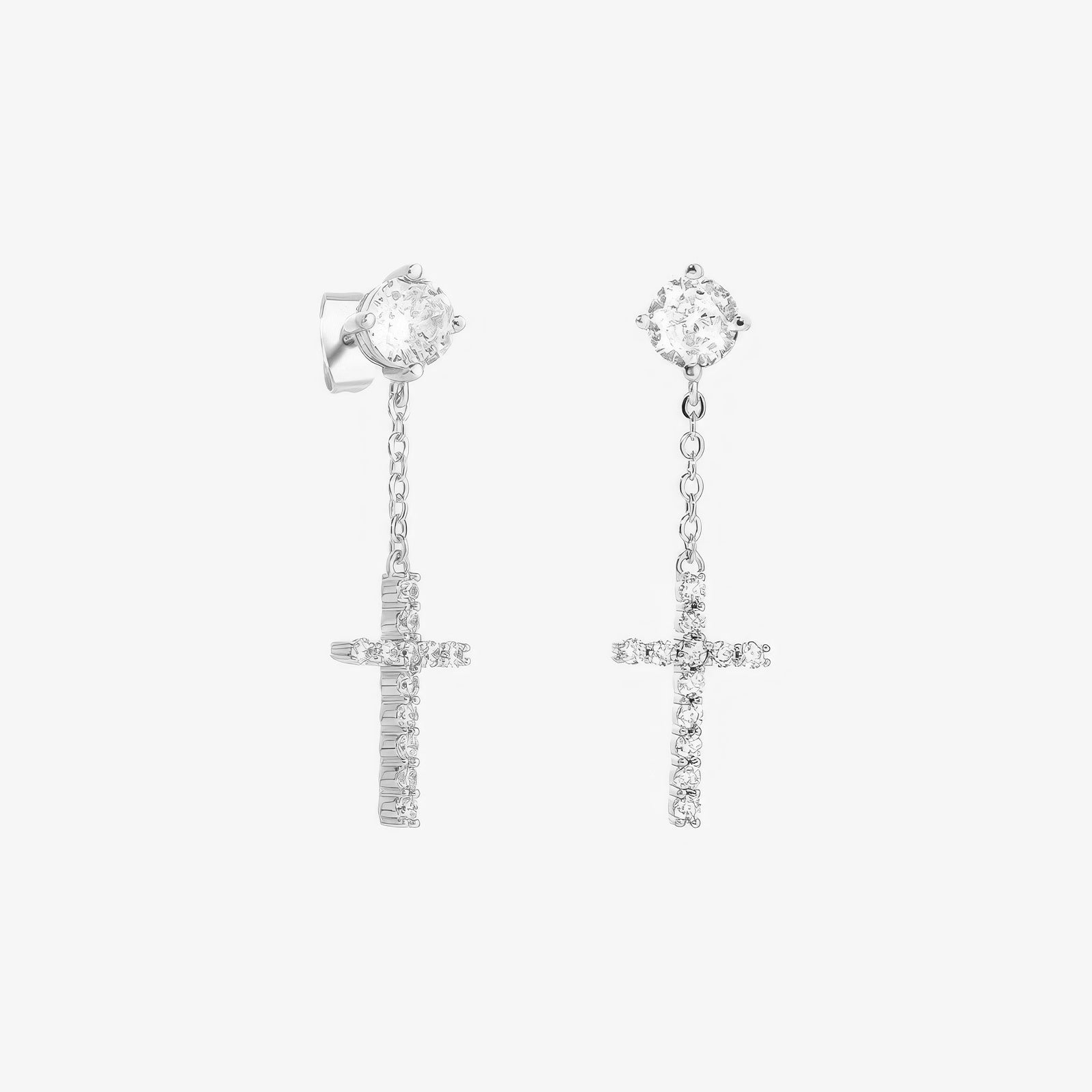Dangle Cross Earrings