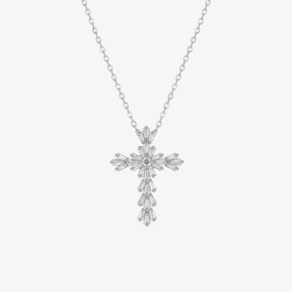 Radiant Cross Necklace