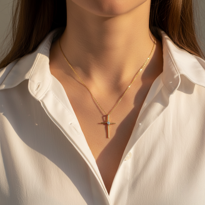 Core Cross Necklace