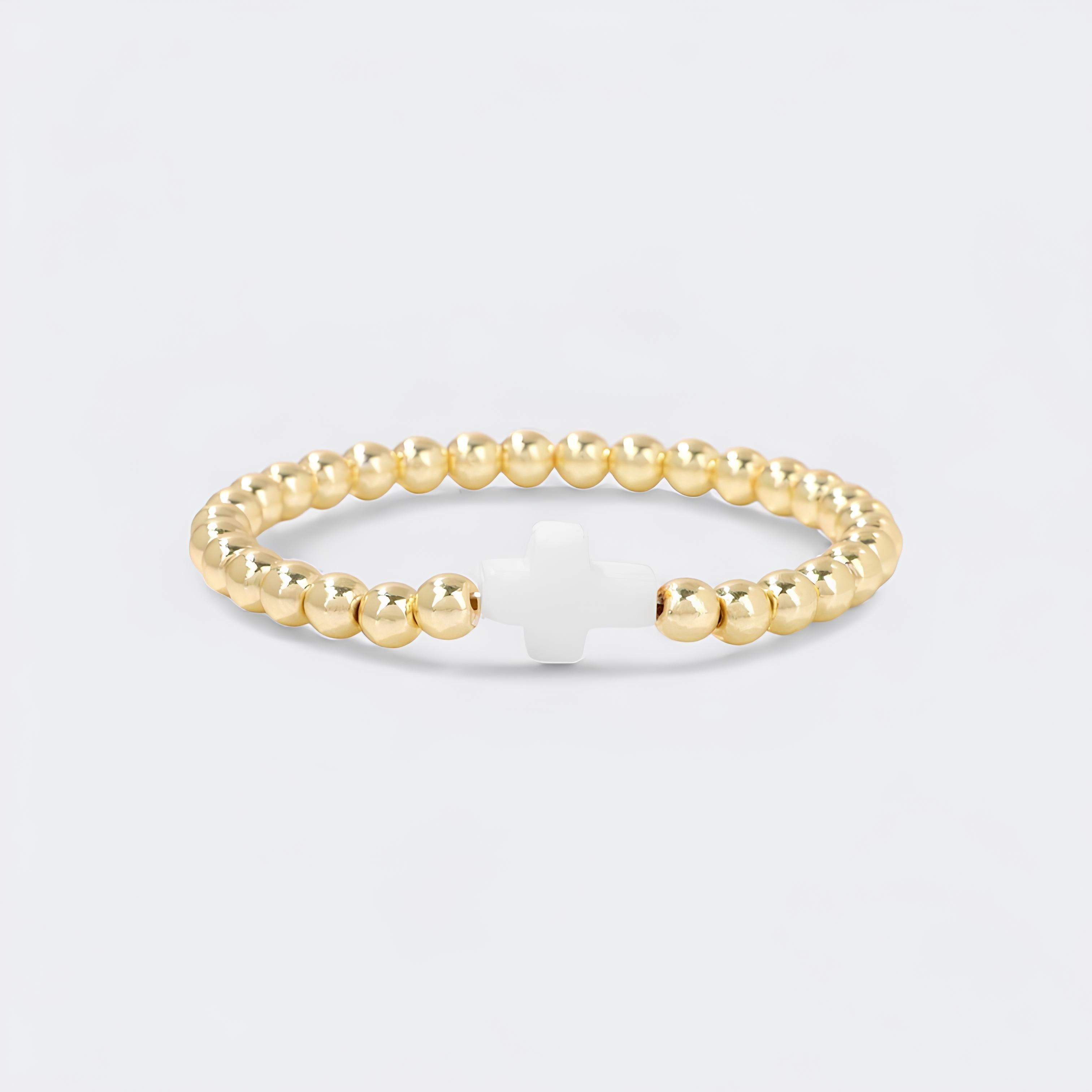 Gold Cross Bracelet