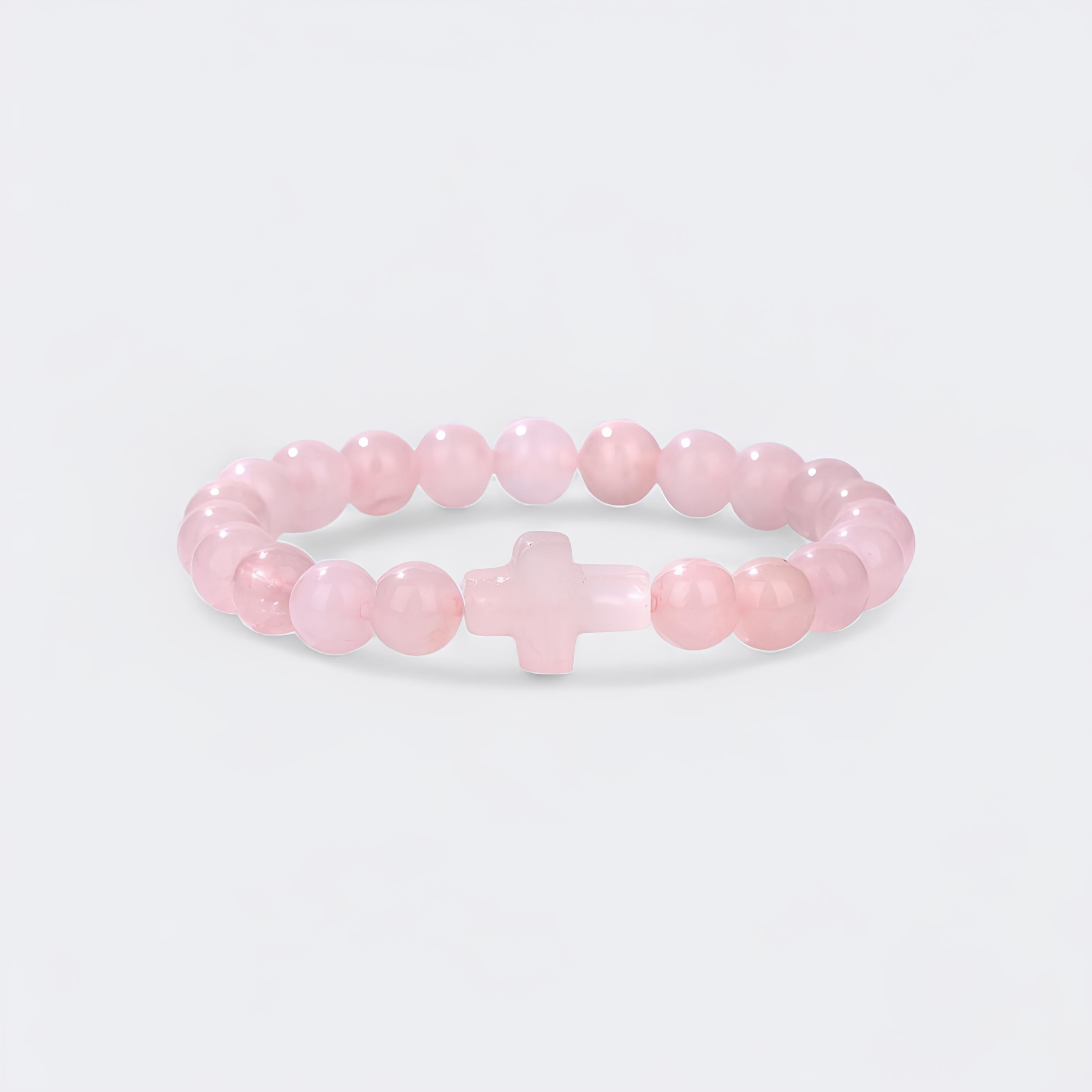 Pink Cross Bracelet