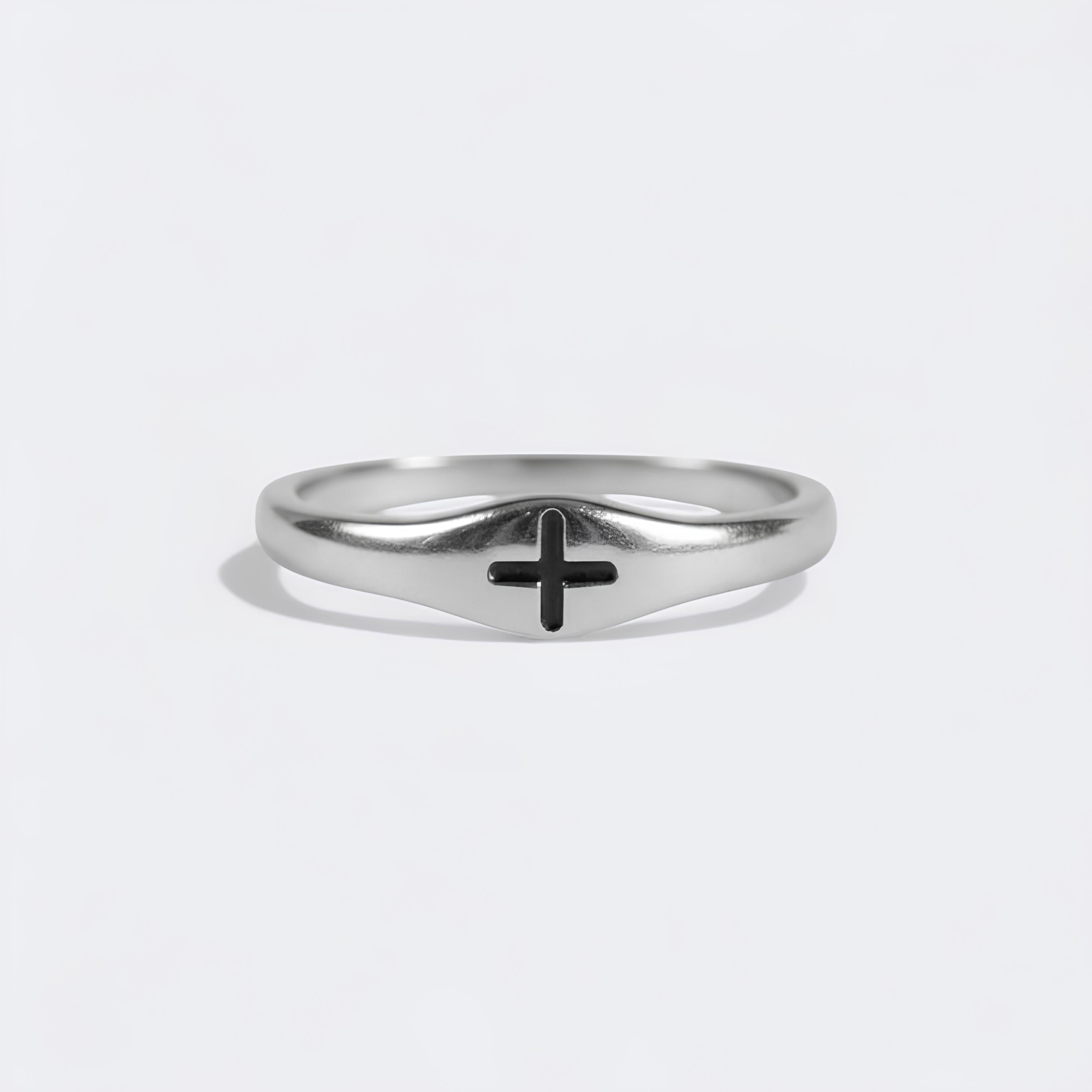 Dainty Cross Ring