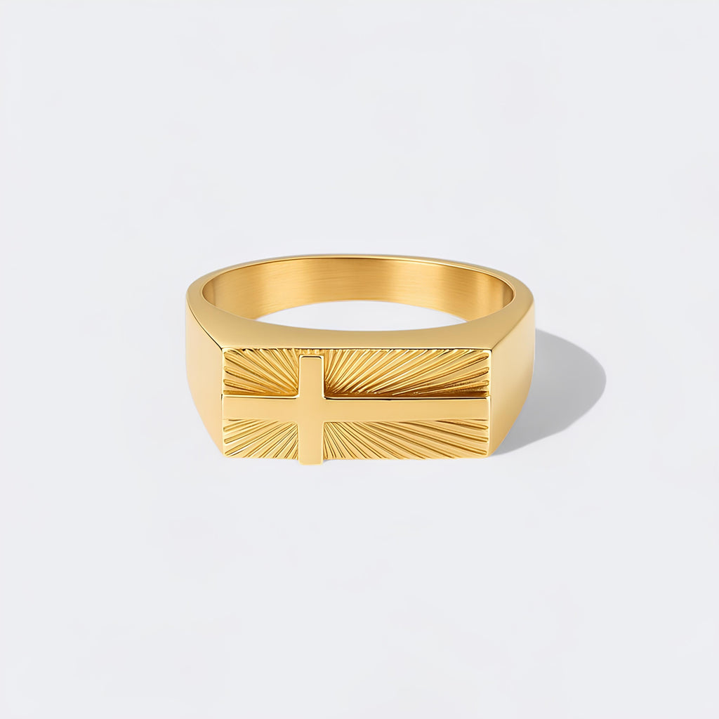 Cross Signet Ring
