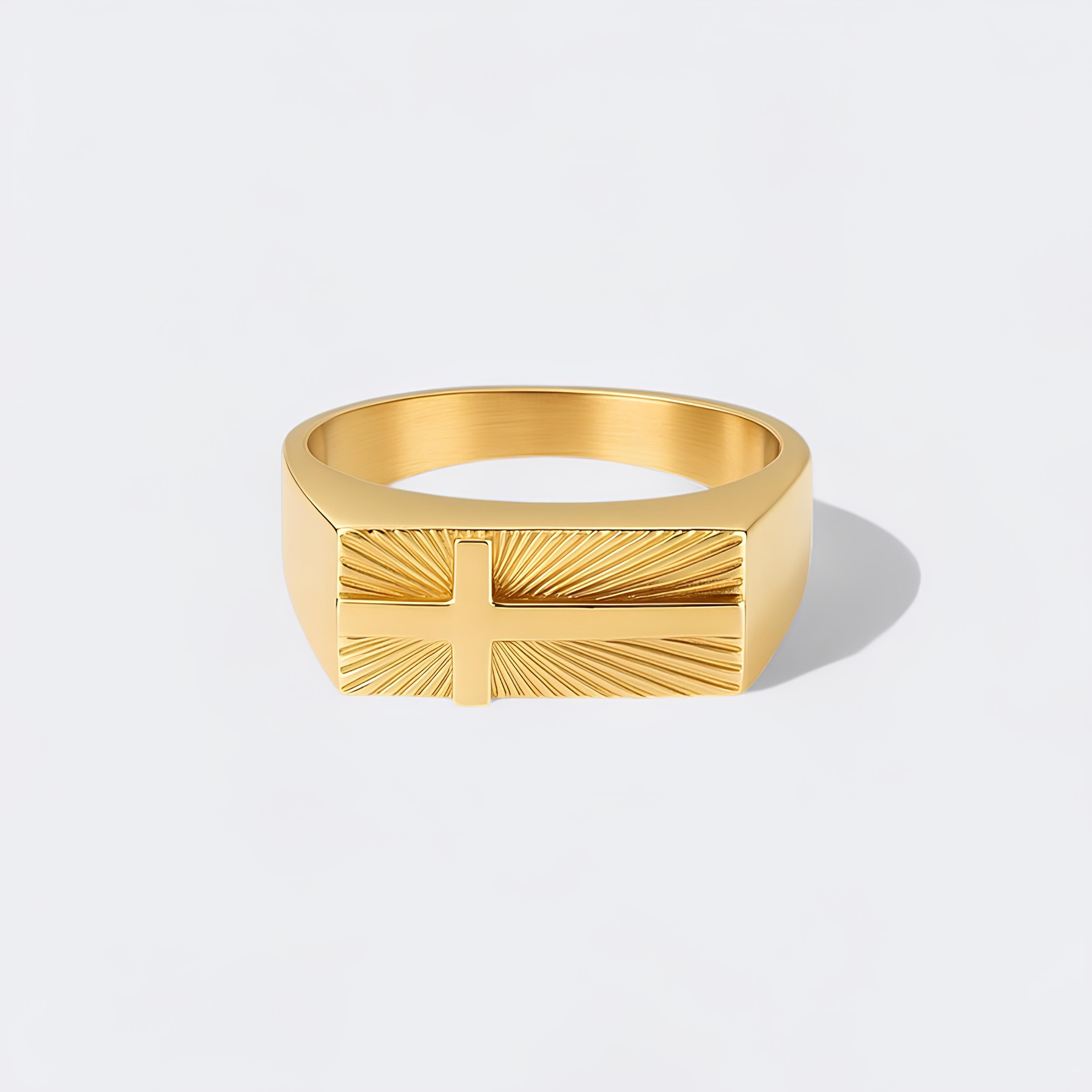 Cross Signet Ring