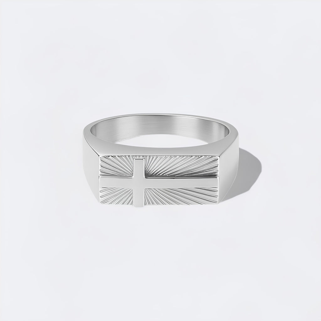 Cross Signet Ring