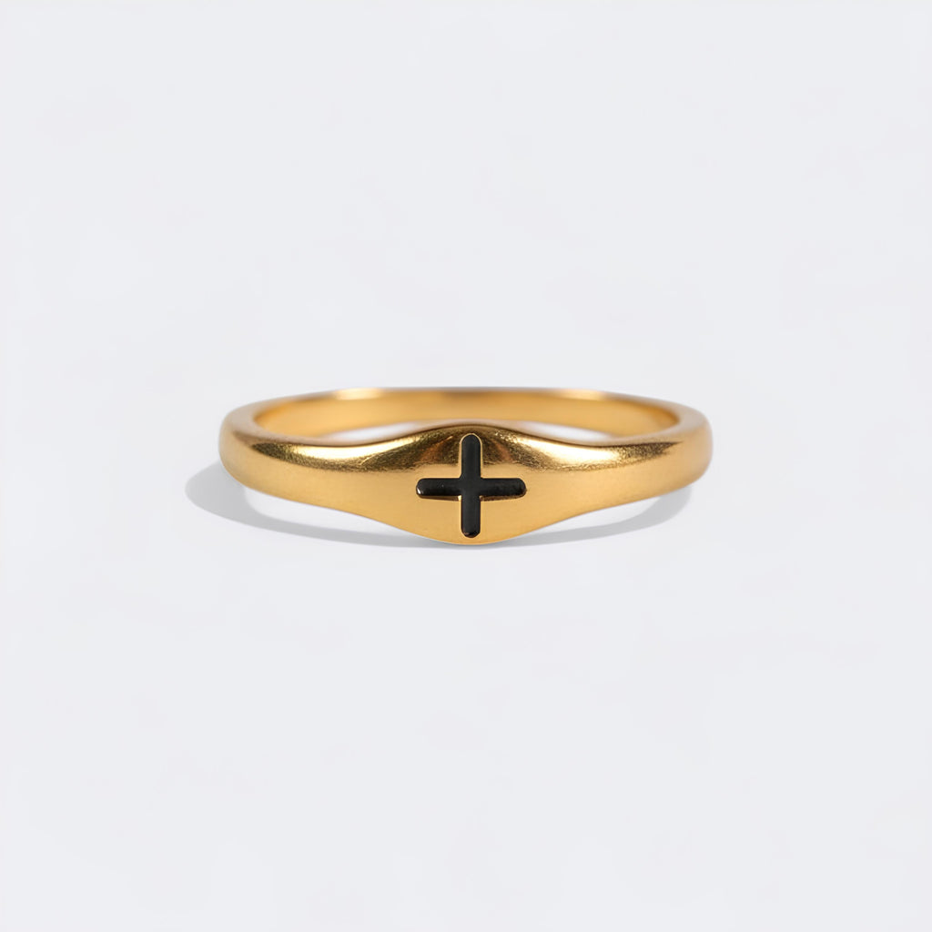 Dainty Cross Ring