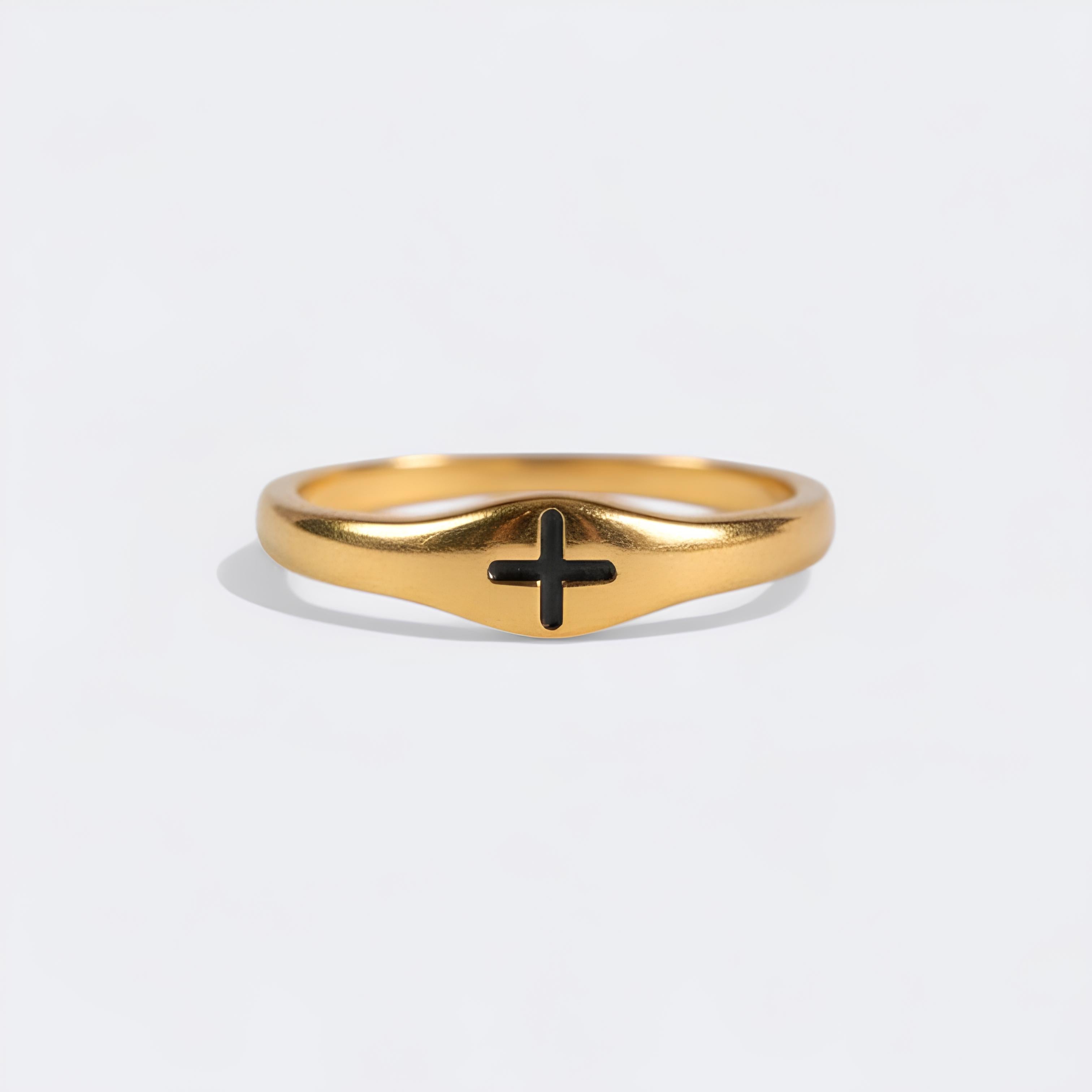 Dainty Cross Ring