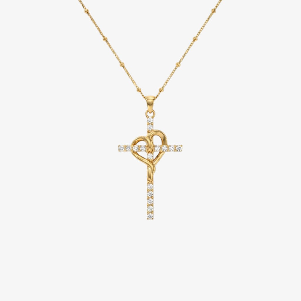 Wrapped Cross Necklace