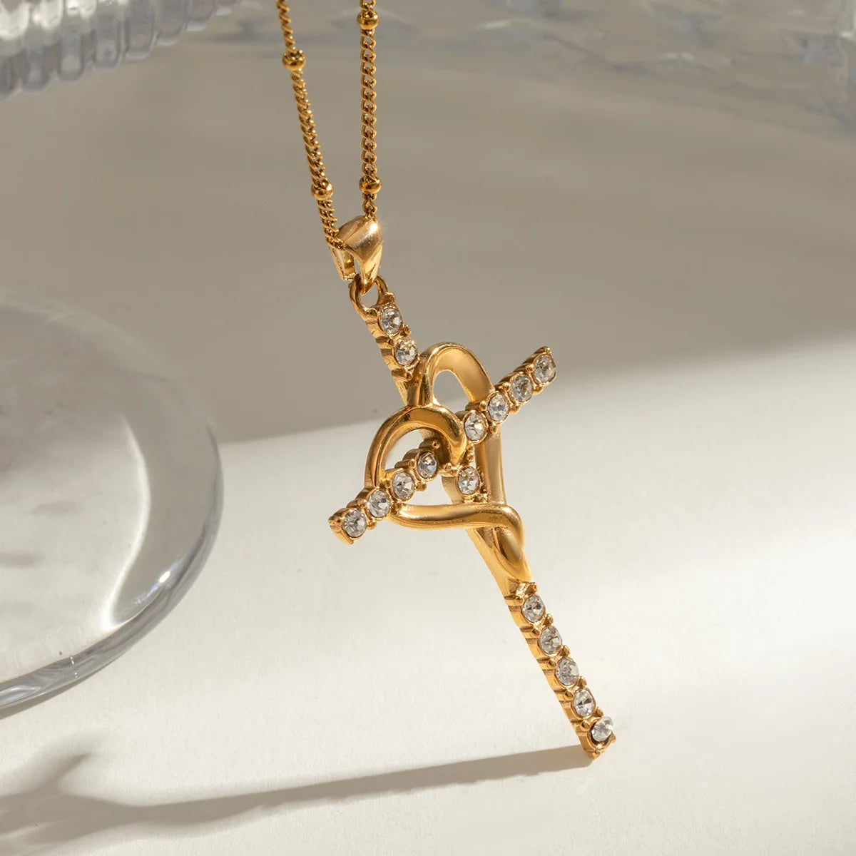 Wrapped Cross Necklace