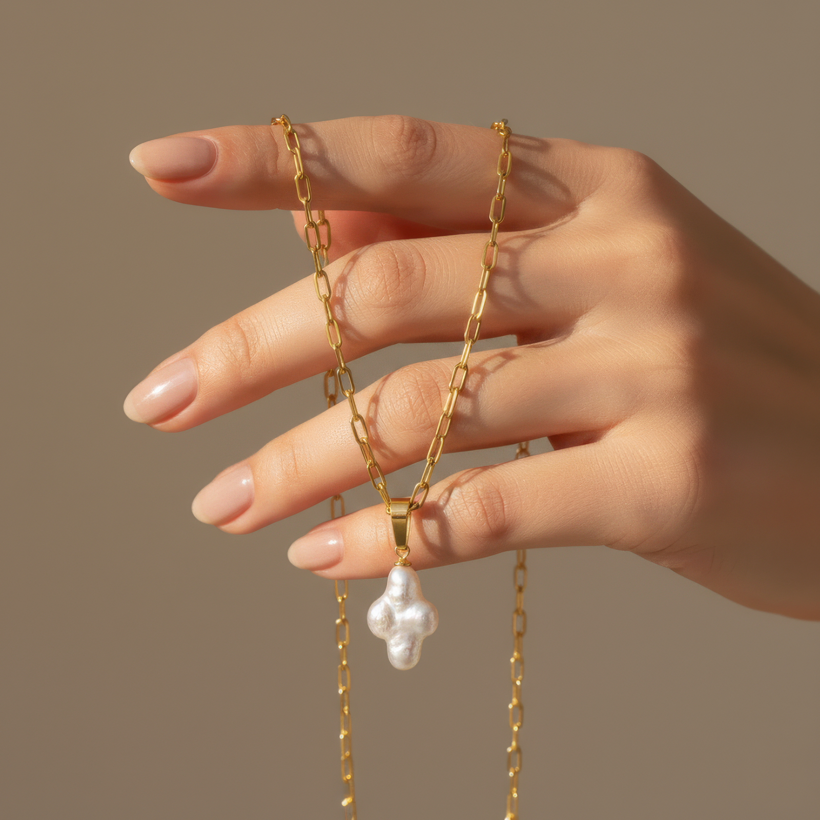 Pearl Cross Necklace