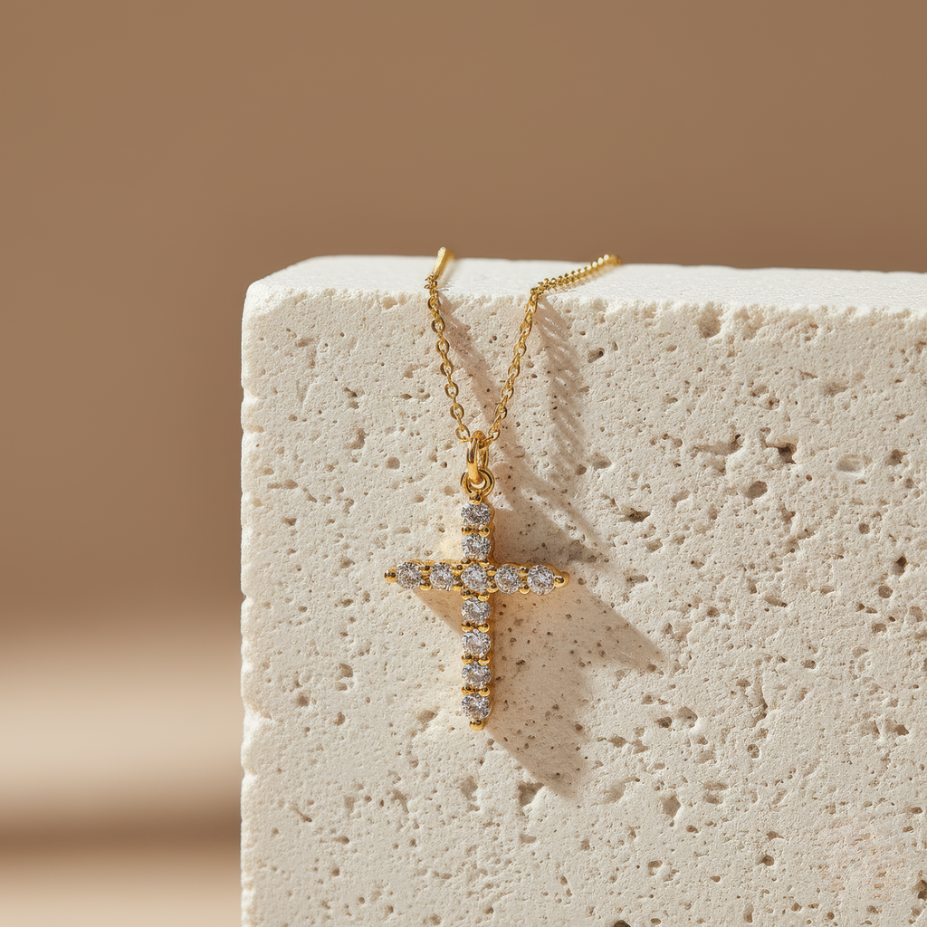 Crystal Cross Necklace